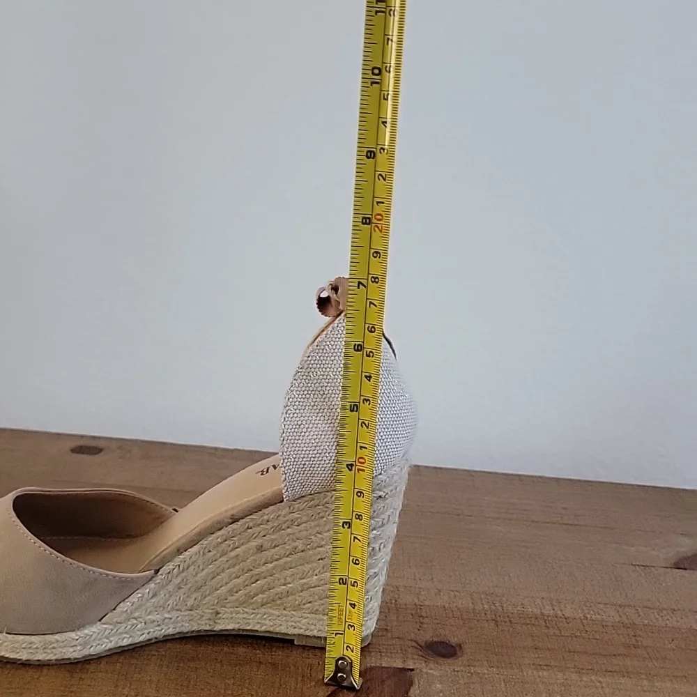 JustFab Nicoletta Espadrille Wedge - Wide Width 7 - Picture 8 of 8